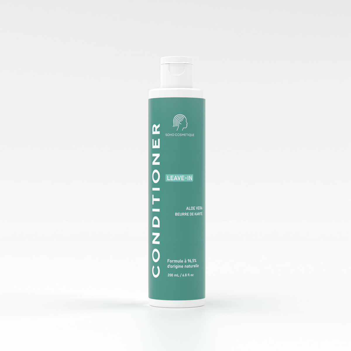 Leave-In Conditioner Soho Cosmetique au beurre de karité, flacon 200mL sans rinçage
