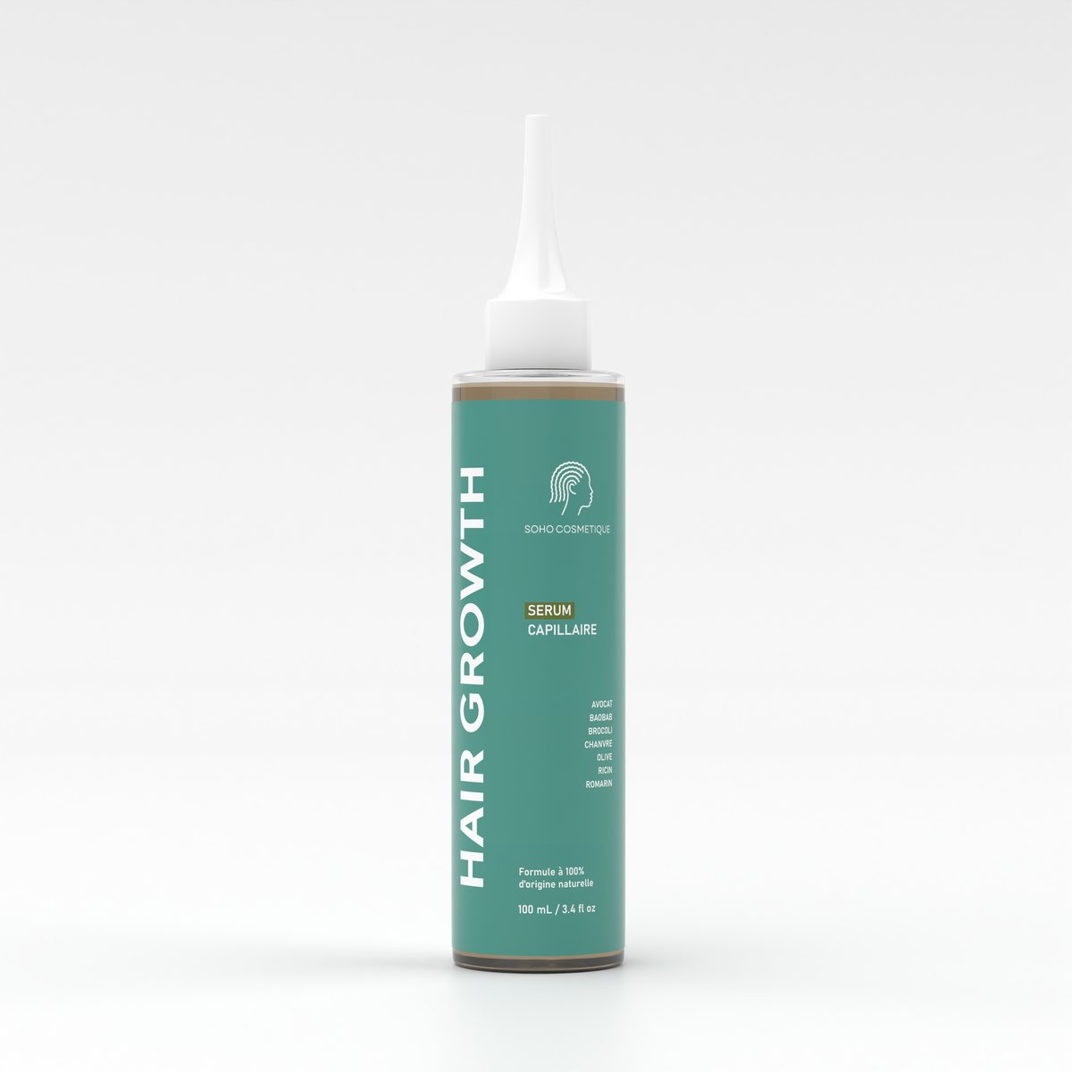 Sérum Capillaire Soho Cosmetique à l'huile de romarin, flacon 100mL